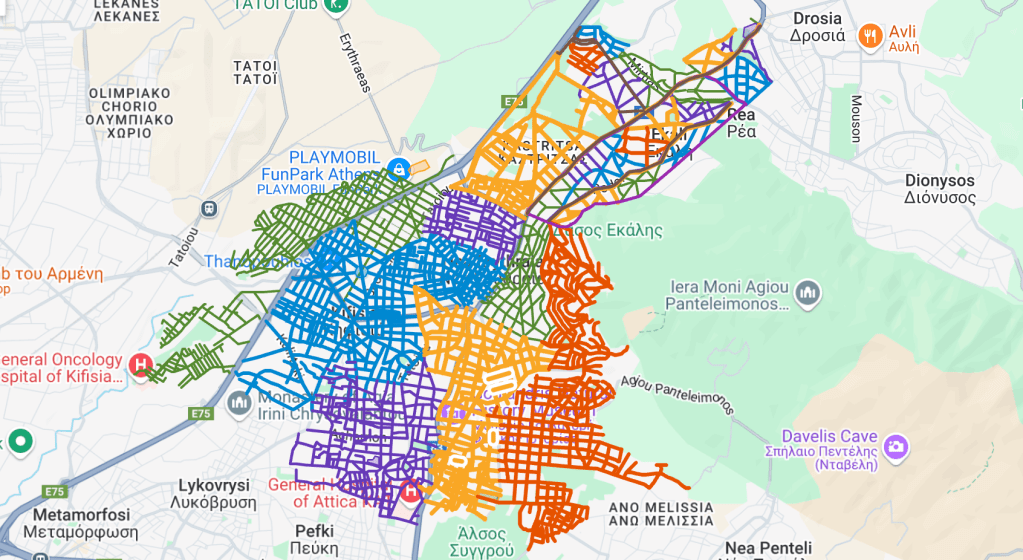 αποκομιδή κηπαίων στο Δήμο Κηφισιάς