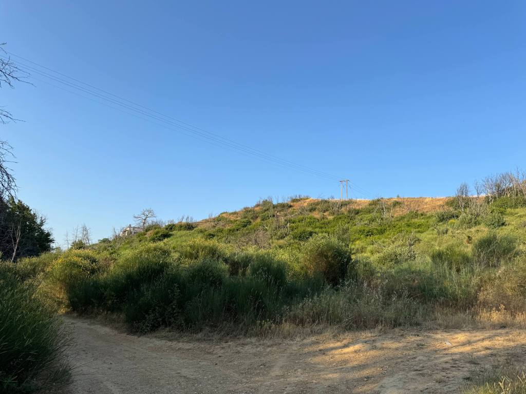 Γραμμή μέσης τάσης όπως φαίνεται από τον Κηφισό